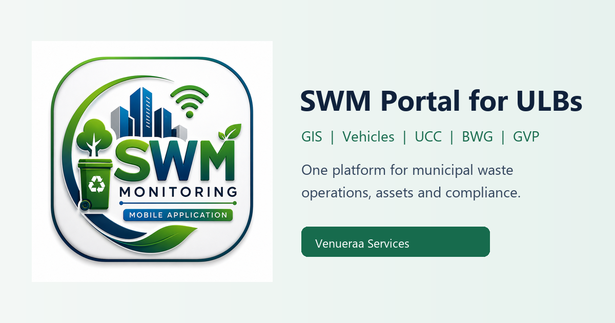 GPS and VLTS Waste Collection Monitoring for ULBs portal screenshot